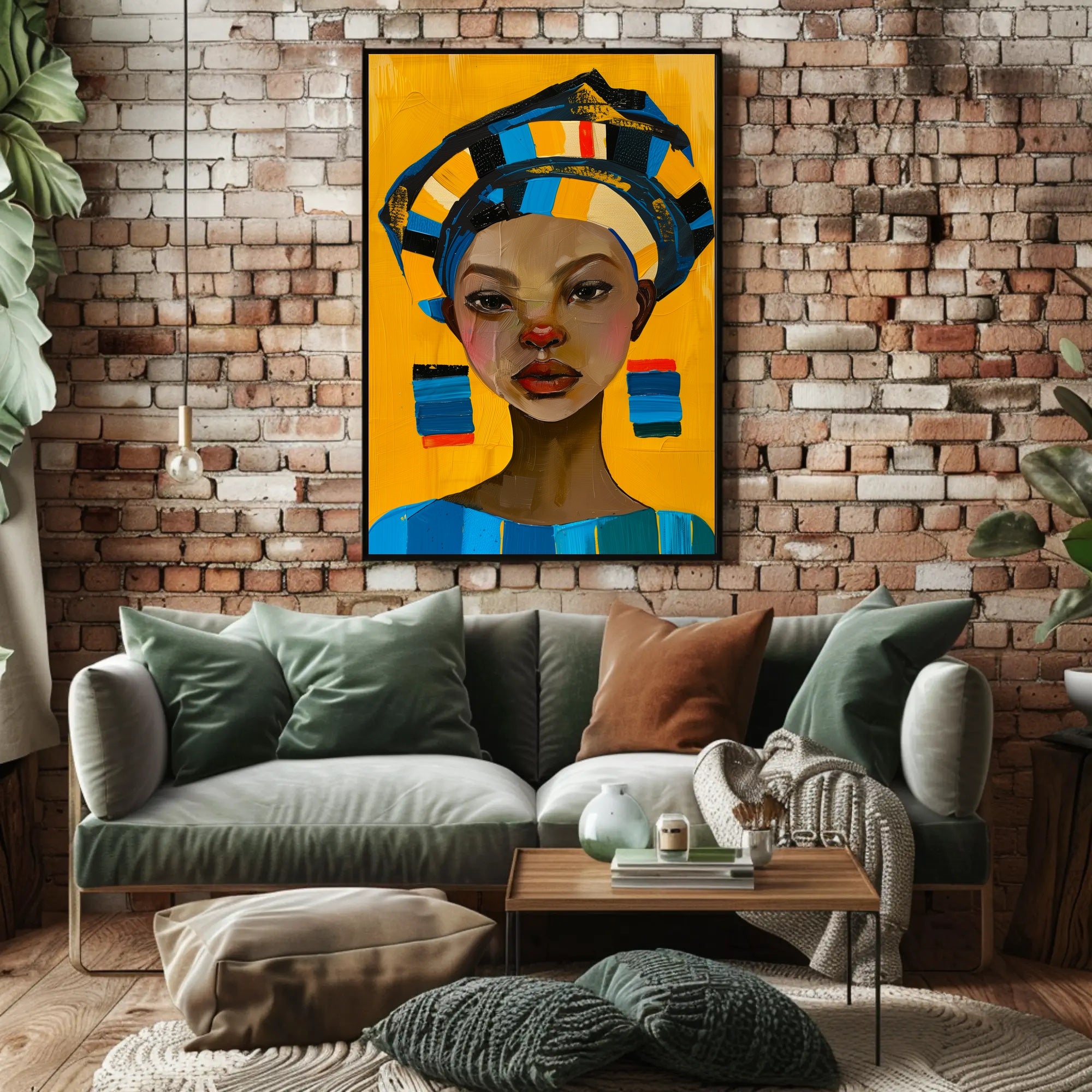 Vibrant Cultural Portrait Poster Celebrating Bold Artistic Expression PosterGoat