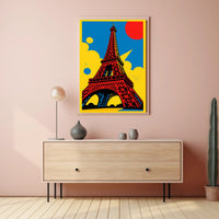 Vibrant Eiffel Tower Poster PosterGoat