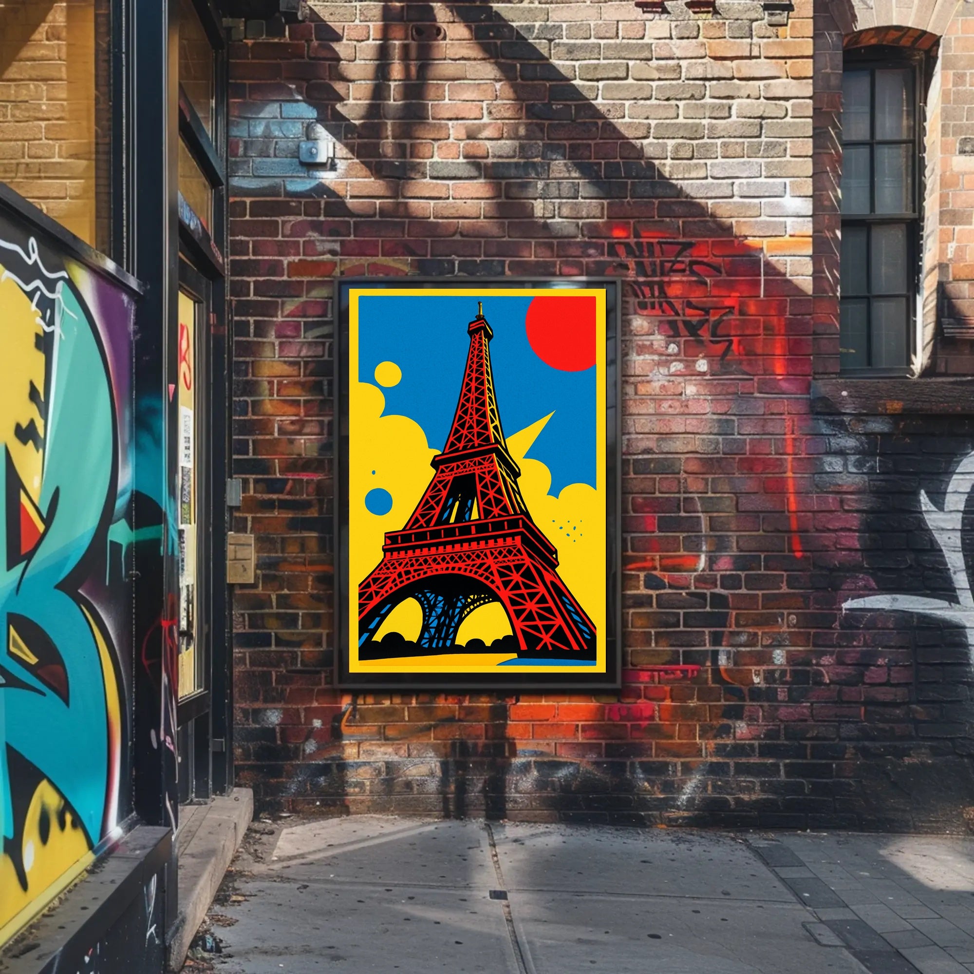 Vibrant Eiffel Tower Poster PosterGoat