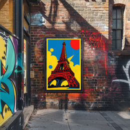 Vibrant Eiffel Tower Poster PosterGoat