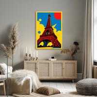 Vibrant Eiffel Tower Poster PosterGoat