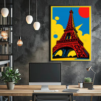 Vibrant Eiffel Tower Poster PosterGoat