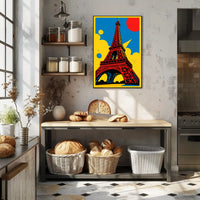 Vibrant Eiffel Tower Poster PosterGoat