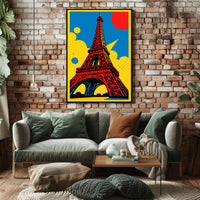 Vibrant Eiffel Tower Poster PosterGoat