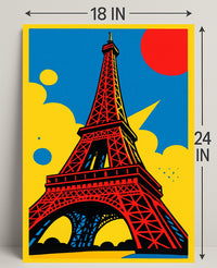 Vibrant Eiffel Tower Poster PosterGoat