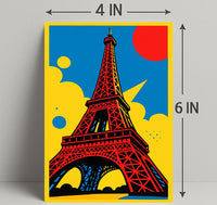 Vibrant Eiffel Tower Poster PosterGoat