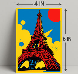 Vibrant Eiffel Tower Poster PosterGoat
