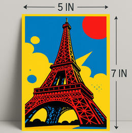 Vibrant Eiffel Tower Poster PosterGoat