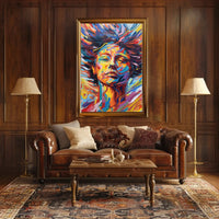 Vibrant Expression of Transformation Abstract, Artistic, or Pop Culture Poster PosterGoat