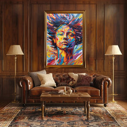 Vibrant Expression of Transformation Abstract, Artistic, or Pop Culture Poster PosterGoat