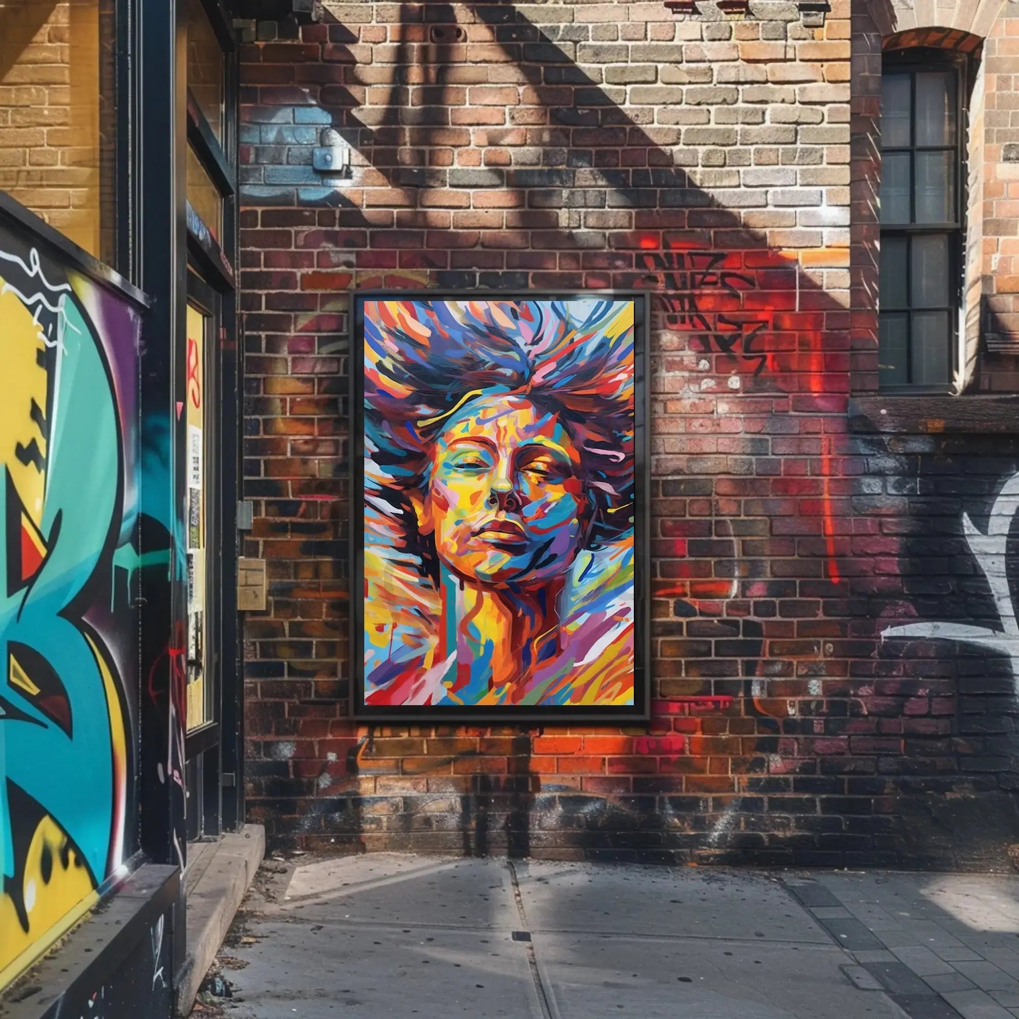 Vibrant Expression of Transformation Abstract, Artistic, or Pop Culture Poster PosterGoat