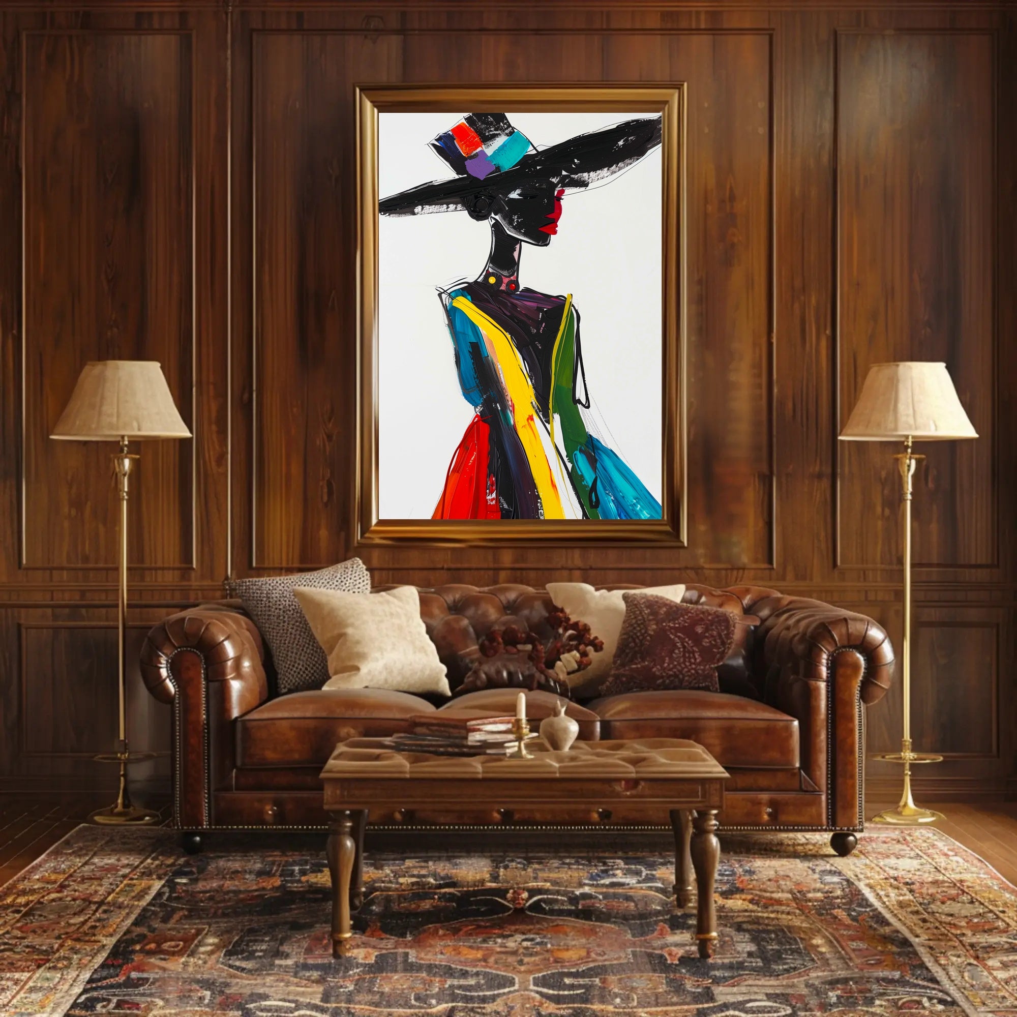 Vibrant Fashion Expression Abstract or Artistic Poster PosterGoat