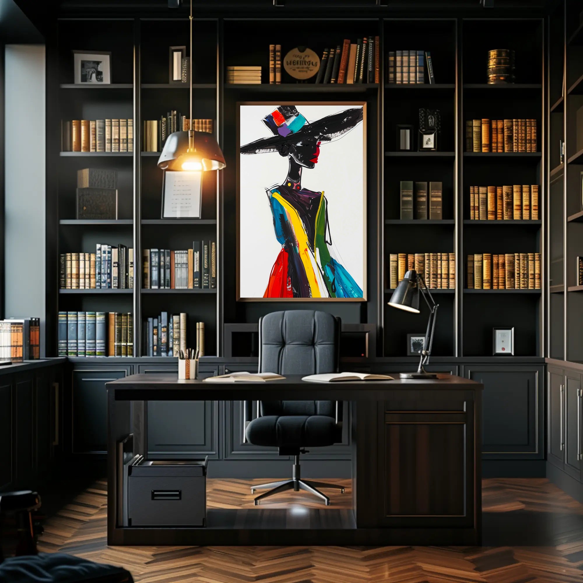 Vibrant Fashion Expression Abstract or Artistic Poster PosterGoat