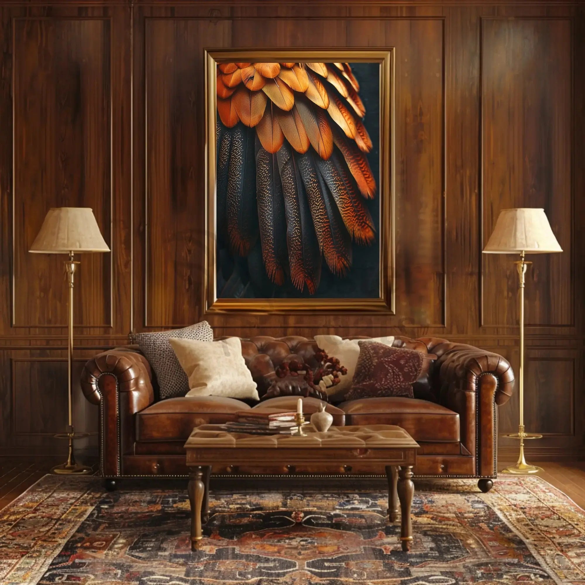 Vibrant Feather Detail Hyper-Realistic Animal Poster PosterGoat