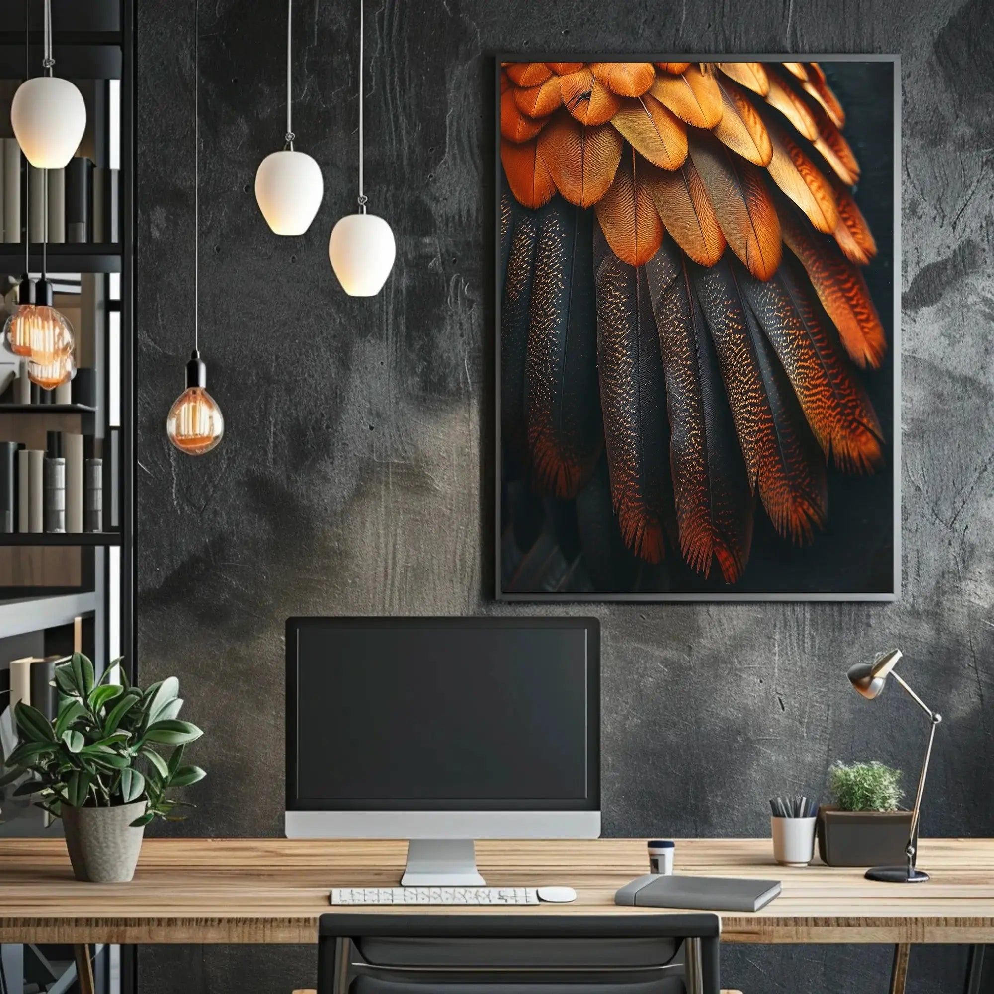 Vibrant Feather Detail Hyper-Realistic Animal Poster PosterGoat