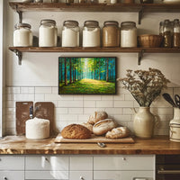 Vibrant Forest Scene: Abstract or Artistic Poster PosterGoat