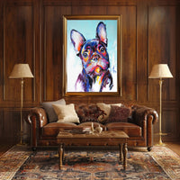Vibrant French Bulldog Artwork - Dog Breed Poster PosterGoat