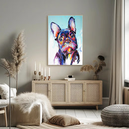 Vibrant French Bulldog Artwork - Dog Breed Poster PosterGoat