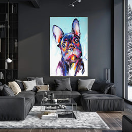 Vibrant French Bulldog Artwork - Dog Breed Poster PosterGoat