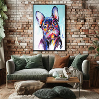 Vibrant French Bulldog Artwork - Dog Breed Poster PosterGoat