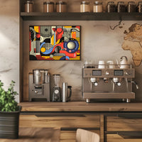 Vibrant Geometric Design Abstract or Artistic Poster PosterGoat