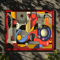 Vibrant Geometric Design Abstract or Artistic Poster PosterGoat