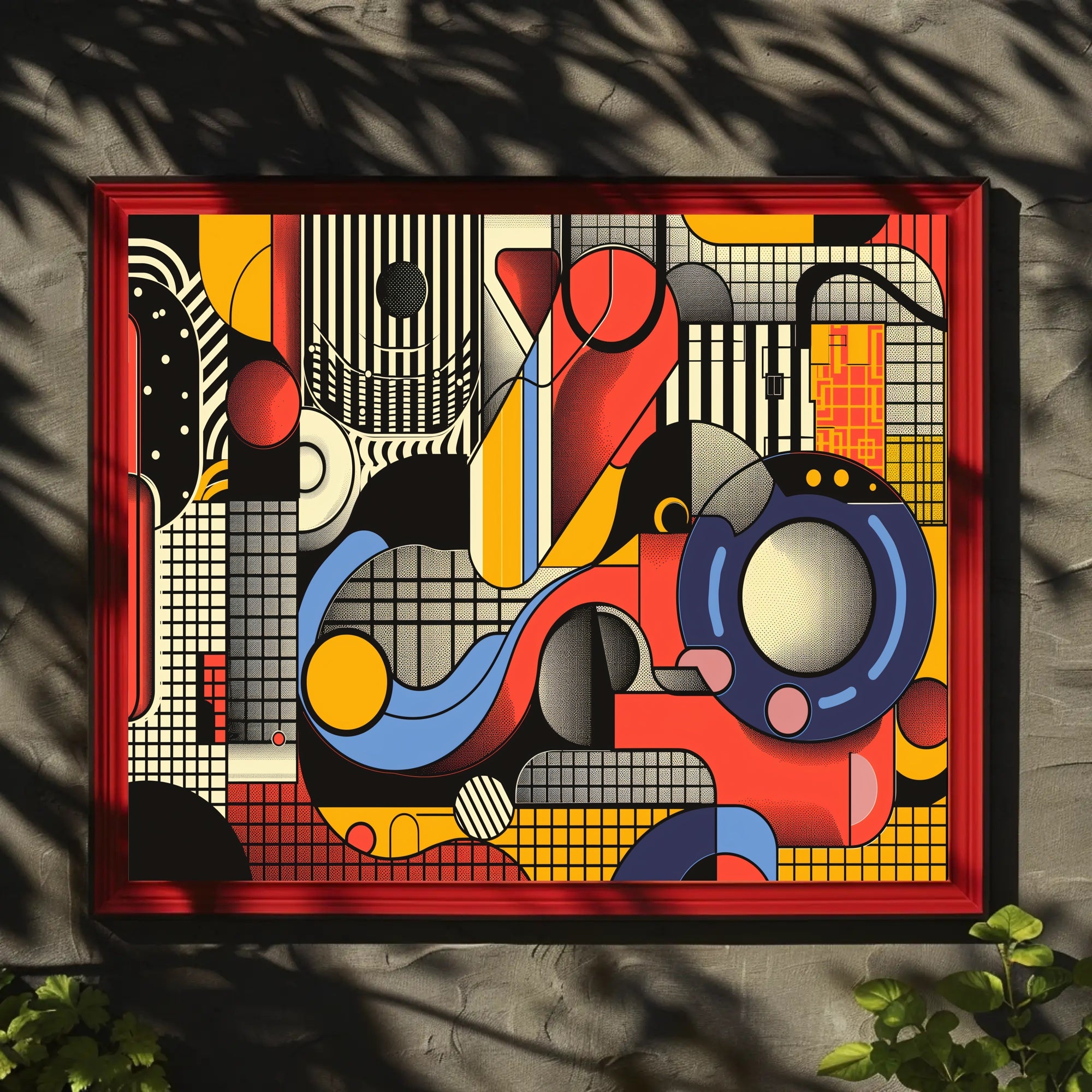 Vibrant Geometric Design Abstract or Artistic Poster PosterGoat