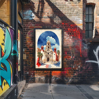 Vibrant Grand Church in Mexico Cultural Heritage Poster PosterGoat