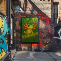 Vibrant Green Fantasy Creature Art Print Fantasy or Mythology Poster PosterGoat