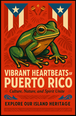 Vibrant Heartbeats of Puerto Rico Poster PosterGoat