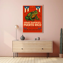 Vibrant Heartbeats of Puerto Rico Poster PosterGoat