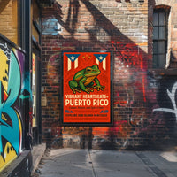 Vibrant Heartbeats of Puerto Rico Poster PosterGoat