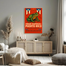 Vibrant Heartbeats of Puerto Rico Poster PosterGoat