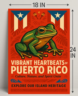 Vibrant Heartbeats of Puerto Rico Poster PosterGoat