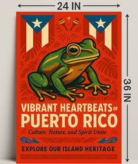 Vibrant Heartbeats of Puerto Rico Poster PosterGoat