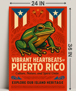 Vibrant Heartbeats of Puerto Rico Poster PosterGoat