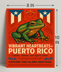 Vibrant Heartbeats of Puerto Rico Poster PosterGoat