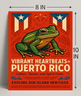 Vibrant Heartbeats of Puerto Rico Poster PosterGoat