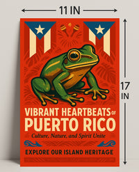 Vibrant Heartbeats of Puerto Rico Poster PosterGoat