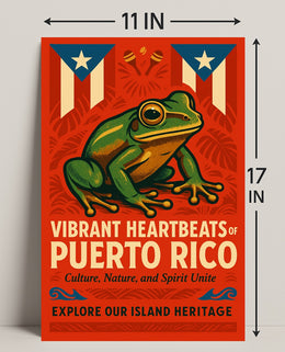 Vibrant Heartbeats of Puerto Rico Poster PosterGoat