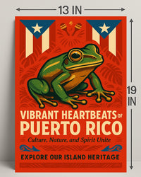 Vibrant Heartbeats of Puerto Rico Poster PosterGoat