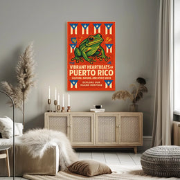 Vibrant Heartbeats of Puerto Rico Poster PosterGoat