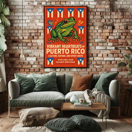 Vibrant Heartbeats of Puerto Rico Poster PosterGoat