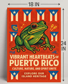Vibrant Heartbeats of Puerto Rico Poster PosterGoat