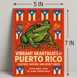 Vibrant Heartbeats of Puerto Rico Poster PosterGoat