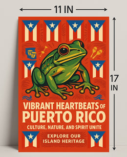 Vibrant Heartbeats of Puerto Rico Poster PosterGoat