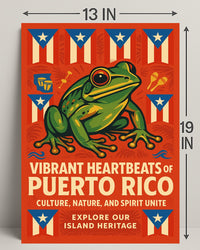 Vibrant Heartbeats of Puerto Rico Poster PosterGoat