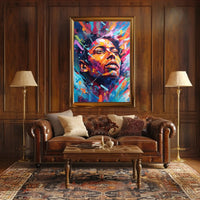 Vibrant Hopeful Gaze Abstract, Artistic, or Pop Culture Poster PosterGoat