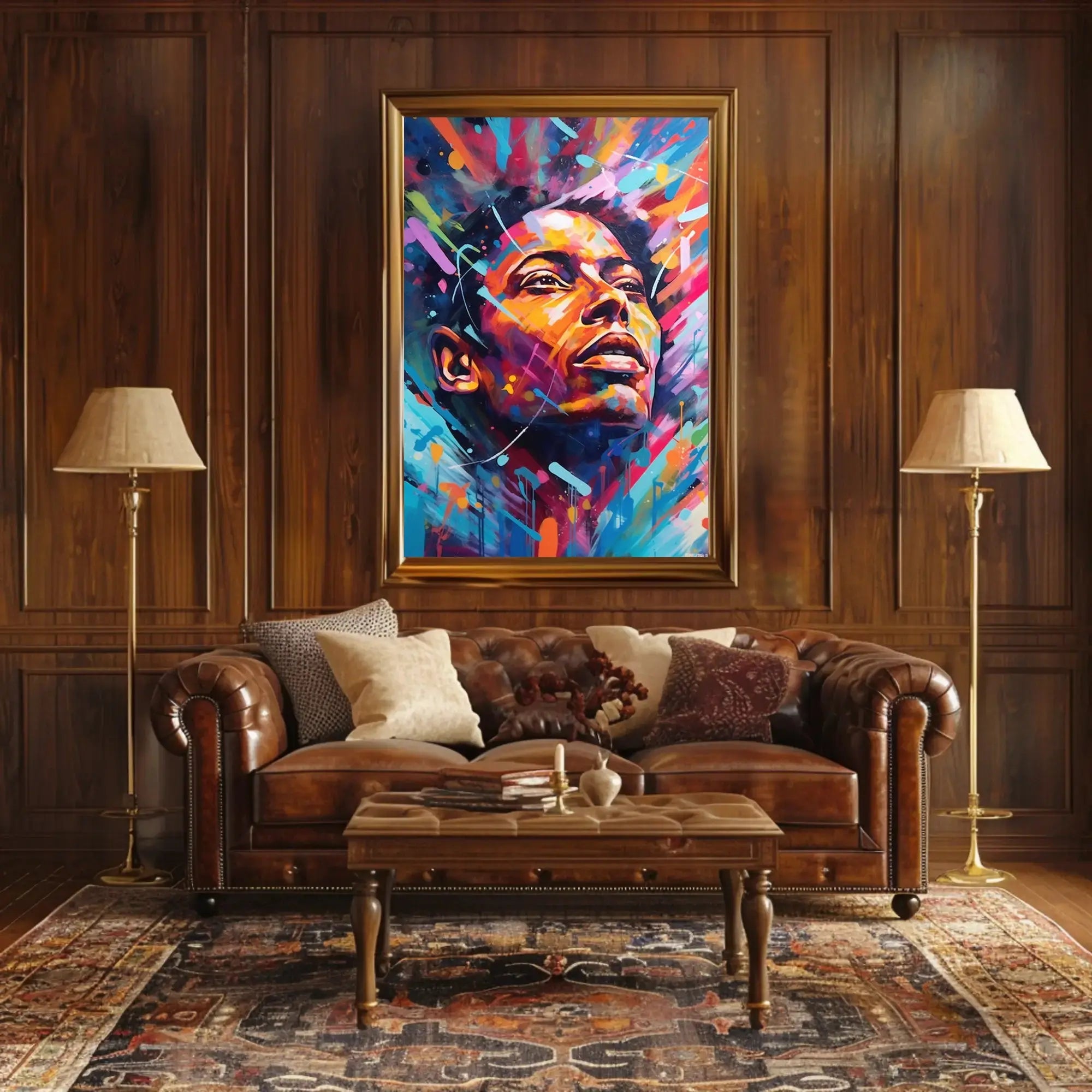 Vibrant Hopeful Gaze Abstract, Artistic, or Pop Culture Poster PosterGoat