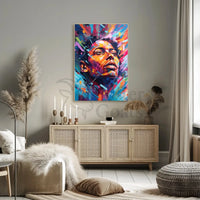 Vibrant Hopeful Gaze Abstract, Artistic, or Pop Culture Poster PosterGoat